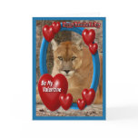 Cougar Valentine Card