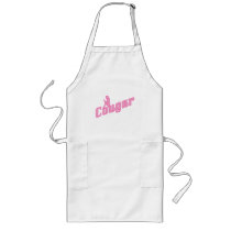 Cougar Woman Blows Kisses Aprons