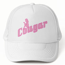 Cougar Woman Blows Kisses Hats
