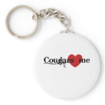 Cougars Love Me Keychain