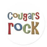 Cougars Rock Stickers