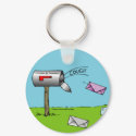Coughing Mailbox Keychain by screwballgraphics Coughing Mailbox Keychain