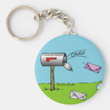 Coughing Mailbox Keychain