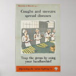 Coughs and Sneezes Spread Diseases posters