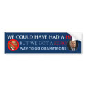 Could Have Had A Hero - Got A Zero Bumper Sticker bumper stickers