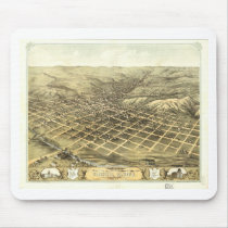 Council Bluffs Iowa in 1868 Mousepad