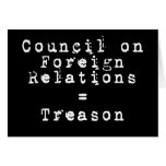 Council on Foreign Relations = Treason cards