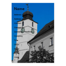 Council tower, Sibiu Business Card Templates