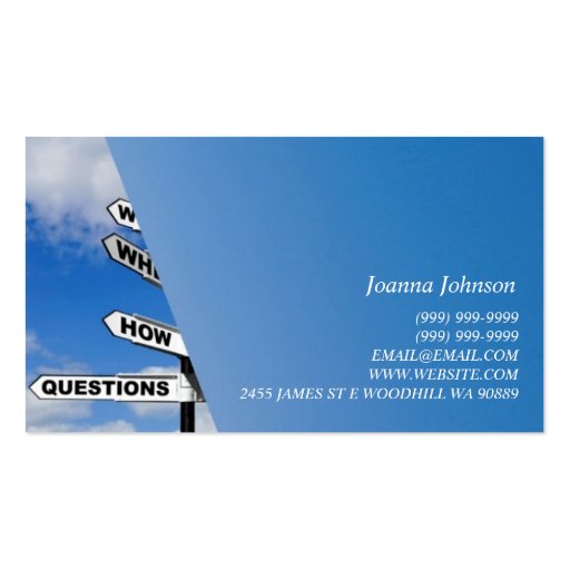 Counseling, Life Coach, Therapy, Therapist, Business Card Template (back side)