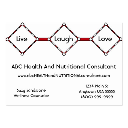 Counseling Services Business Card (front side)