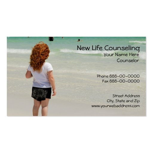Counselor Business Card (front side)