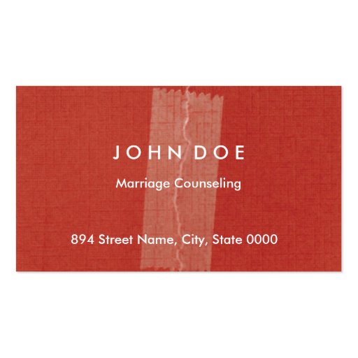 Counselor Business Card Templates (front side)