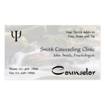 Counselor Psychologist Mental Health Business Card