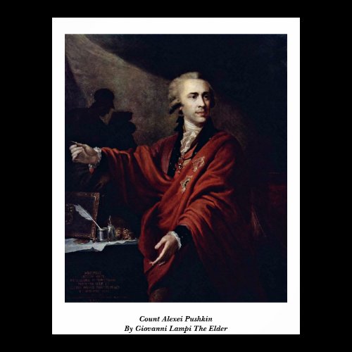 Count Alexei Pushkin By Giovanni Lampi The Elder Print