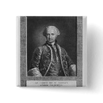 Count of St. Germain, famous alchemist, 1783 Pinback Button