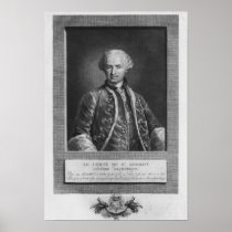 Count of St. Germain, famous alchemist, 1783 Poster