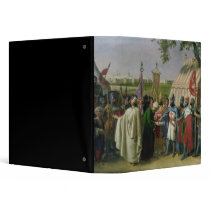 Count of Tripoli accepting the Surrender Binders