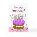 Count the Candles Birthday! Cake cards