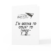 Count to three greeting card