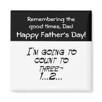 Count to three fridge magnet