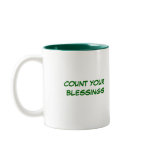 COUNT YOUR  BLESSINGS MUG