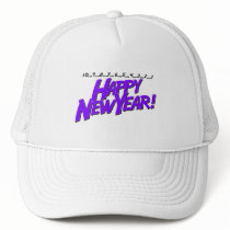Countdown To New Year Purple hats