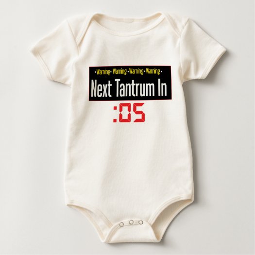 Countdown to Next Tantrum Baby Onesie