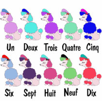 Counting French Poodles photo sculptures