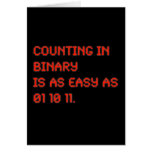 Counting in Binary Cards
