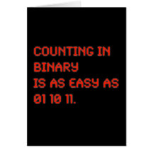 Counting in Binary Cards