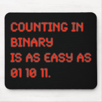 Counting in Binary mousepads