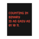 Counting in Binary postcards