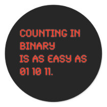 Counting in Binary stickers
