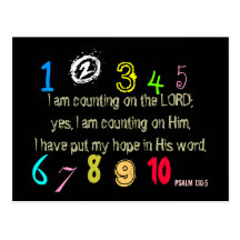 Counting On The Lord Post Card