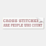 Counting People Bumper Sticker