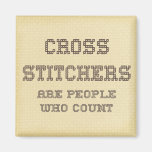 Counting People Refrigerator Magnet