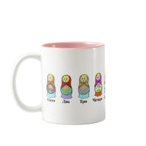 Counting Russian Nesting Dolls (matroshka) Mug