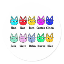 Counting Spanish Cats stickers
