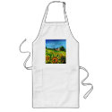 COUNTRSIDE AND SUNFLOWERS IN TUSCANY aprons