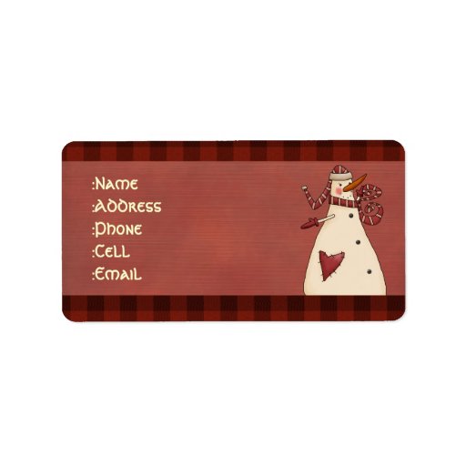 Country address labels Zazzle