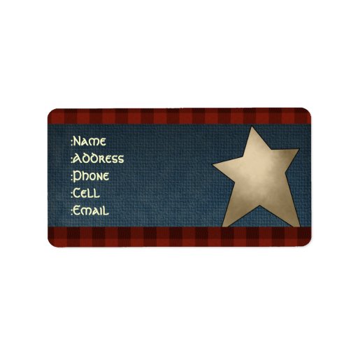 Country address labels Zazzle