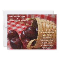 Country Apple Wedding Personalized Announcement