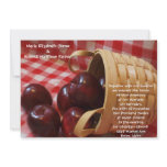 Country Apple Wedding Personalized Announcement