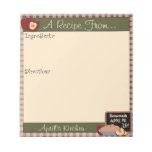 Country Apples Recipe Notepad