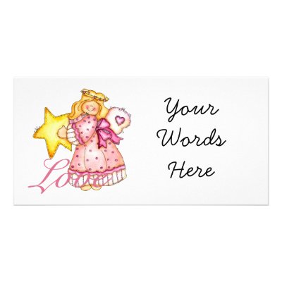 Country Art Star Girl - Love photo cards