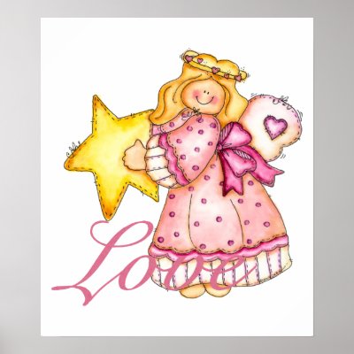 Country Art Star Girl - Love posters