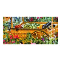 Country - At the farmers market Photo Card Template