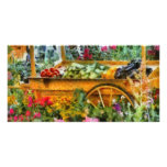 Country - At the farmers market Photo Card Template