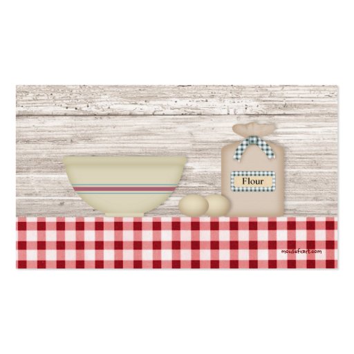 Country Baking Business Card (back side)