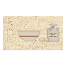 Country Baking Hang Tag / Gift Tag Business Card Template